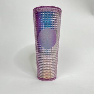 Starbucks IRIDESCENT PINK Tumbler Disco Cold Cup Spring Holiday 24oz - No Straw